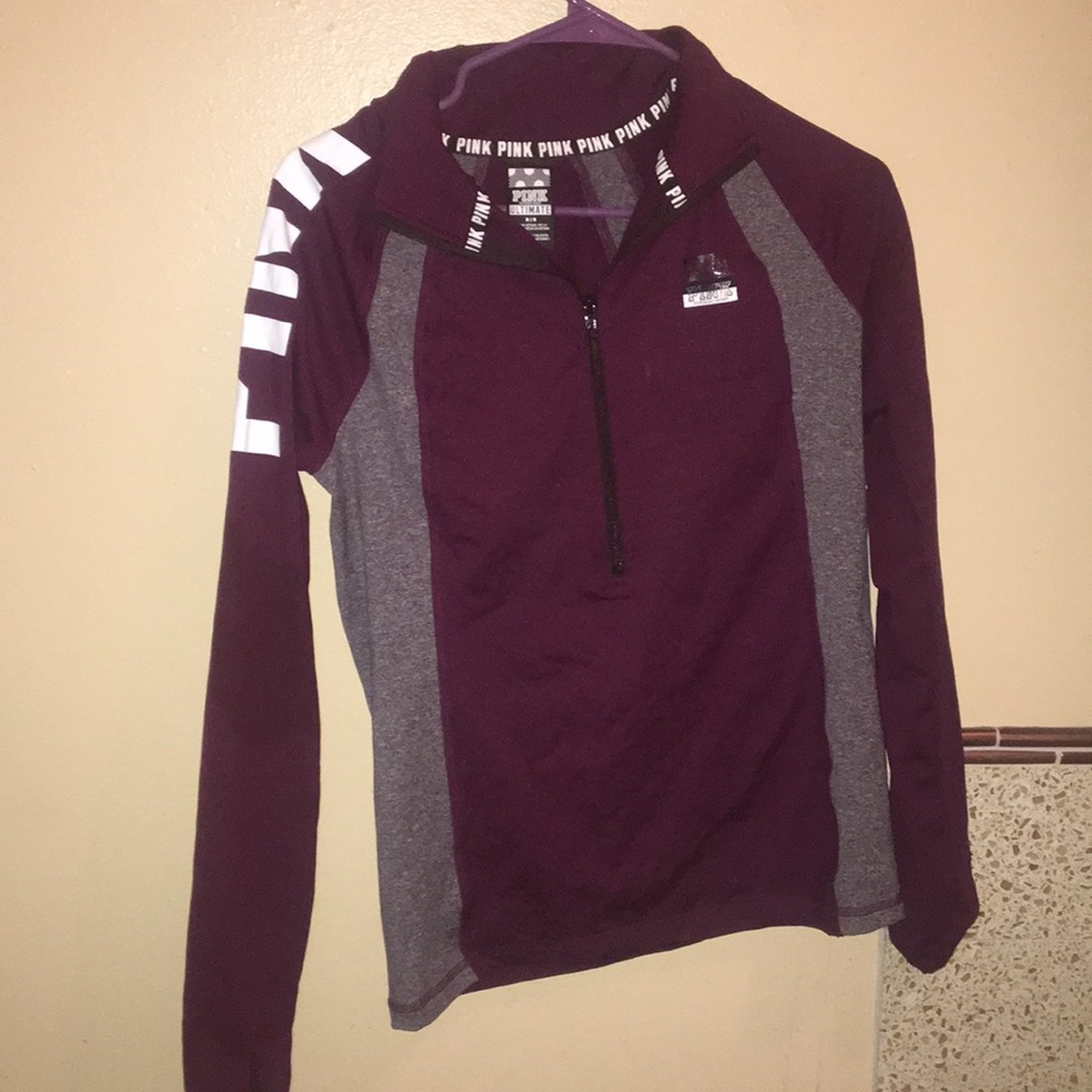 Victoria secret pink 1/4 zip up pullover M medium